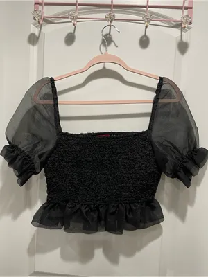 STAUD Cannon Smocked Top Size Small thumbnail 4