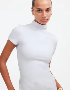 NWOT Madewell Short-Sleeve Mockneck Tee M thumbnail 1