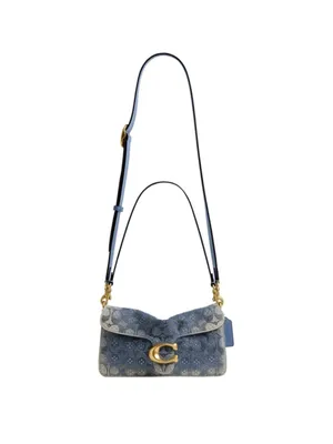 NEW Coach 26 Blue Denim Crystal Signature Tabby Shoulder & Crossbody Bag CDZ3 thumbnail 9