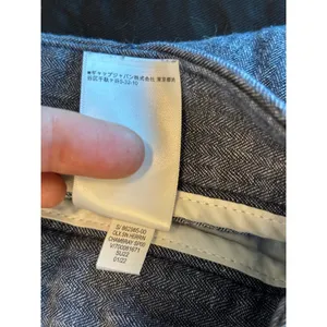 Banana Republic Blue Herringbone Chambray Linen Cotton Shorts Size 8 4in Inseam thumbnail 6