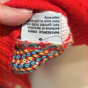 Red Christmas button up cardigan thumbnail 7