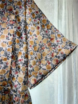 Lulu’s Express Yourself floral Dress Satin material NWOT size Large boho thumbnail 5
