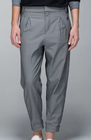 Lululemon Get It On Pant Womens Size 4 Gray Work Trouser Career Office Utility thumbnail 1