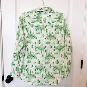 Aerie X Wicked Button Up Shirt Small Oversized Musical Witch Glinda Elphaba‎ thumbnail 3