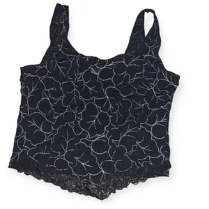 Vintage y2k lace glitter corset like tank thumbnail 1