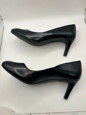 Comfort Step Black Leather Ballet Flats thumbnail 3