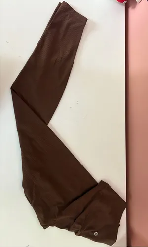 lululemon athletica Ribbed Leggings in Brown thumbnail 1