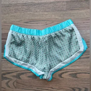 Victoria's Secret Blue Satin Pajama Shorts thumbnail 2