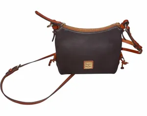 Dooney & Bourke Brown Leather Crossbody Bag thumbnail 1