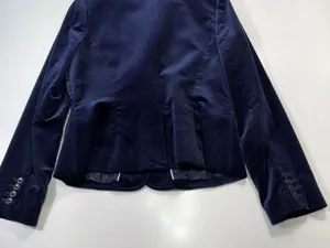 Context Tailored Velvet Blazer in Dark Blue Size 10 NWOT thumbnail 8