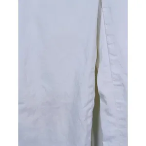 Theory Womens Cotton Wide Leg Trouser Pants Size 0 White Old Money Quiet Luxury thumbnail 6