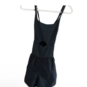 Amazon Black Sleeveless Cutout Romper thumbnail 2