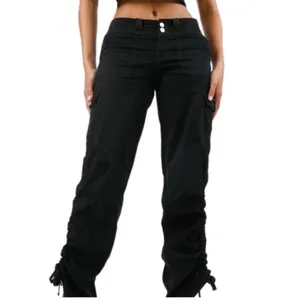 I.Am.Gia Ryder Cargo Pants Low Rise Y2K Goth Streetwear‎ Gorpcore Black XS thumbnail 2