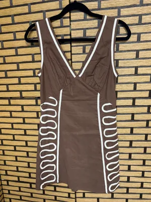 Petal & Pup Alexa Brown Dress Size Small thumbnail 2