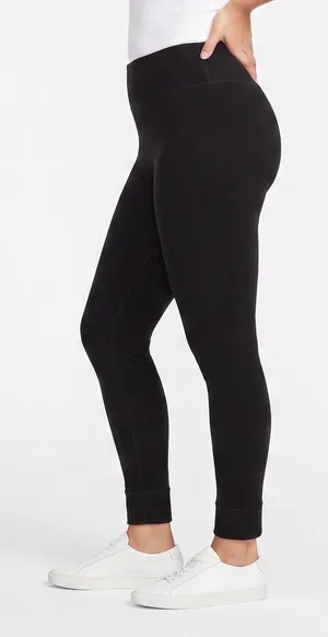 Unbranded Leggings Womens M Slim Fit Black Stretch Knit Casual Excellent thumbnail 1