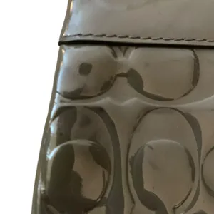 Coach Moss Green Patent Leather Signature‎ Wristlet Y2K Aesthetic thumbnail 4
