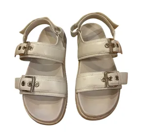 Madden Girl Size 6.5 Bone-White Double Buckle Sandals thumbnail 1