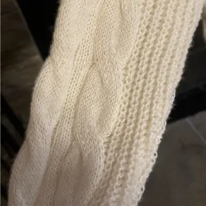 SheIn White cable knit sweater thumbnail 3