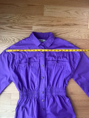 SEA New York Tabitha Purple Jumpsuit Size 00 Game Day Mardi Gras thumbnail 6