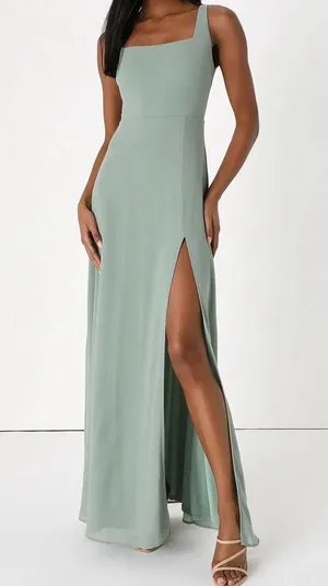 Lulus Sage Green Bridesmaid Dress thumbnail 1