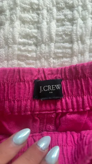 J.Crew Pink Linen Shorts thumbnail 2