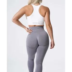 NVGTN Contour Seamless Leggings Heather Gray Size‎ Medium Pants Full Length thumbnail 2