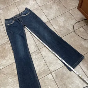 LA Idol USA Womens Embellished Bootcut‎ Jeans Dark Wash Size 9/31 EUC bling boot thumbnail 6