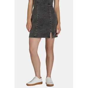 No Boundaries Womens Denim Dress Size M (8-10) Grey Wash Square Neck Pinafore thumbnail 5