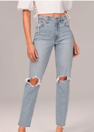 Abercrombie High Rise Mom Jean thumbnail 1