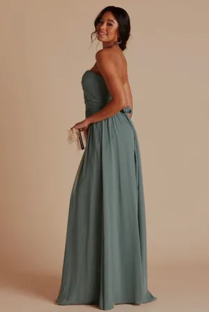Birdy Grey Convertible Bridesmaid Dress Grace Chiffon Sea Glass thumbnail 4