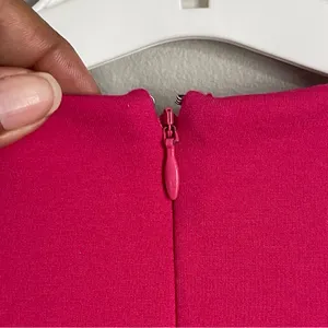 LOVERS + FRIENDS | Fuchsia Pink Mi Amor Deep V Neck Flare Mini Dress Sz XS thumbnail 6