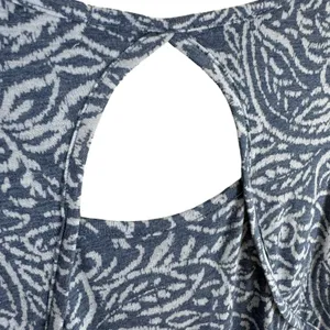 Mod-o-doc Blue Keyhole Back Lightweight High Low Hem Pullover Tank Dress Size L‎ thumbnail 6