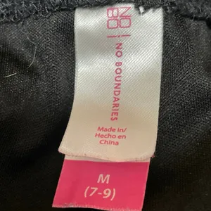 No Boundaries Black Mid Rise Floral Lace Embroidered Drawstring Mini Shorts Sz M thumbnail 4