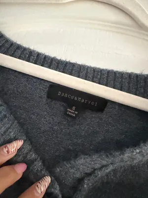 Dance & Marvel grey button sweater  thumbnail 3