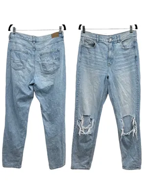 American Eagle Ripped Distressed Knee Holes Mom Jeans 8 thumbnail 7
