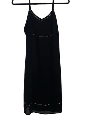 Vintage Y2K 90s Beaded Slip Dress Grunge Whimsigoth Fairycore Cocktail dress thumbnail 2