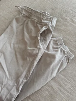 Nike Beige Jogger Sweatpants thumbnail 4