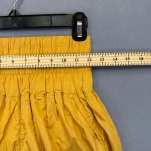 FP Movement‎ The Way Home Shorts Mustard Yellow High Waist Smocked Size M thumbnail 3