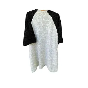 V. By Paris Valtadoros size M faux lamb fur coat. thumbnail 3