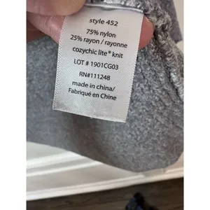 Barefoot Dreams Cardigan M Pacific Blue Gray Cozychic Lite Lounge Circle 452 thumbnail 8