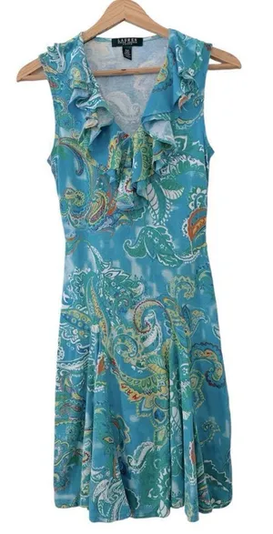 Ralph Lauren Floral Paisley midi dress NWT thumbnail 1