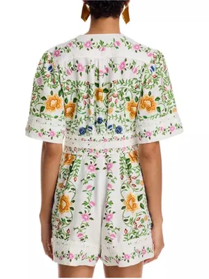 FARM Rio Folk Floral Romper thumbnail 3