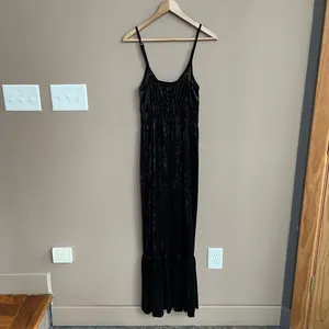 NWT Romeo + Juliet couture Velvet Maxi‎ Dress in Black Size Medium thumbnail 5