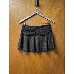 I.AM.GIA Yvette Butterfly Lace Micro Mini Skirt Black Medium NEW Y2K Festival thumbnail 10