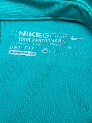 Nike Golf Womens Dri-FIT Tour Performance Polo Shirt Teal Blue NWT Cool Size XS thumbnail 11