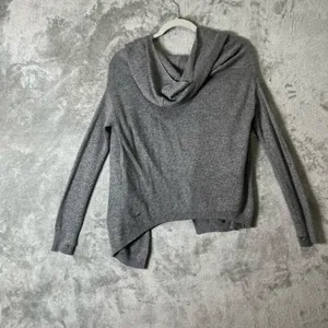 Lululemon Cabin Yogi Reversible Wrap Heathered Medium Grey Small Tencel Cashmere thumbnail 4
