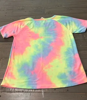 BIBI Women’s Small Tie Dye Two Piece Lounge Set Top & Shorts thumbnail 8