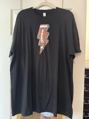 NWOT "Football Tee" XL thumbnail 1