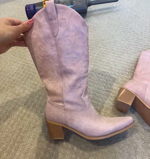 Amazon Pink cowgirl boots thumbnail 4