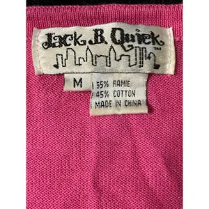 Jack B Quick 90s Pink Perfume Knit Cardigan size Medium thumbnail 3